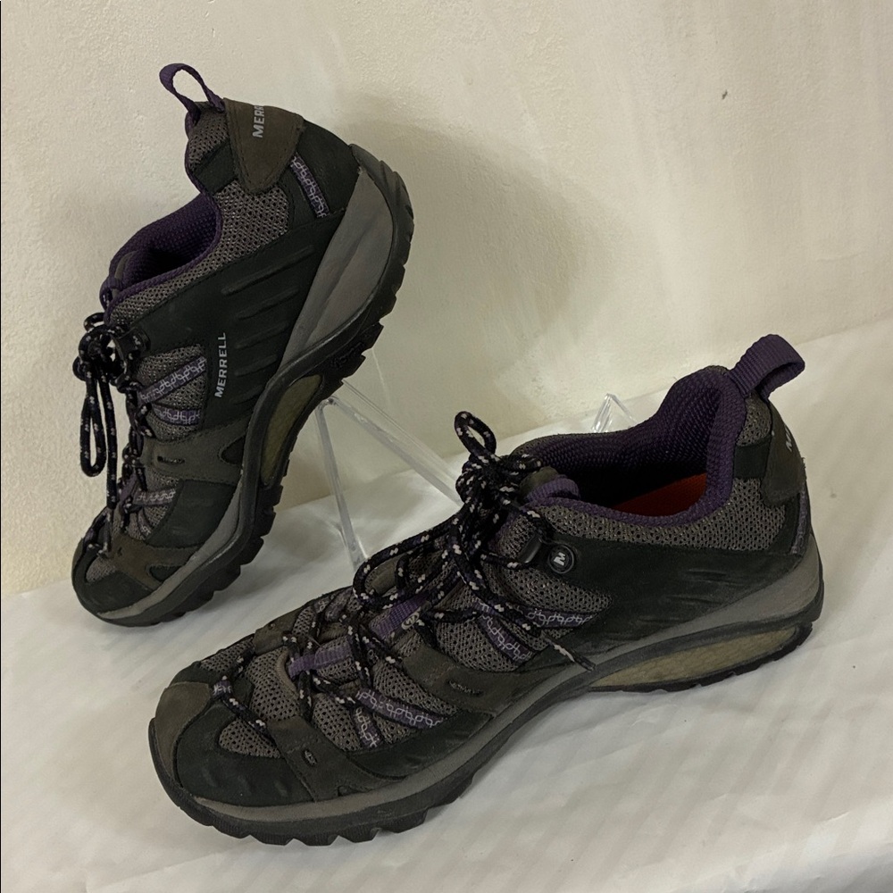 Merrell Siren Sport Vibram Trail Hiking Shoes - Women's Size 8 Purple - Picture 3 of 8